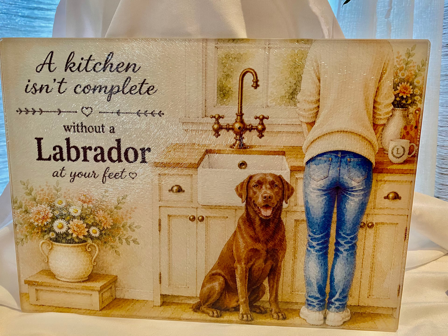 A Kitchen Isn't Complete Without A _____ At Your Feet - Labrador Ver. (Chocolate)