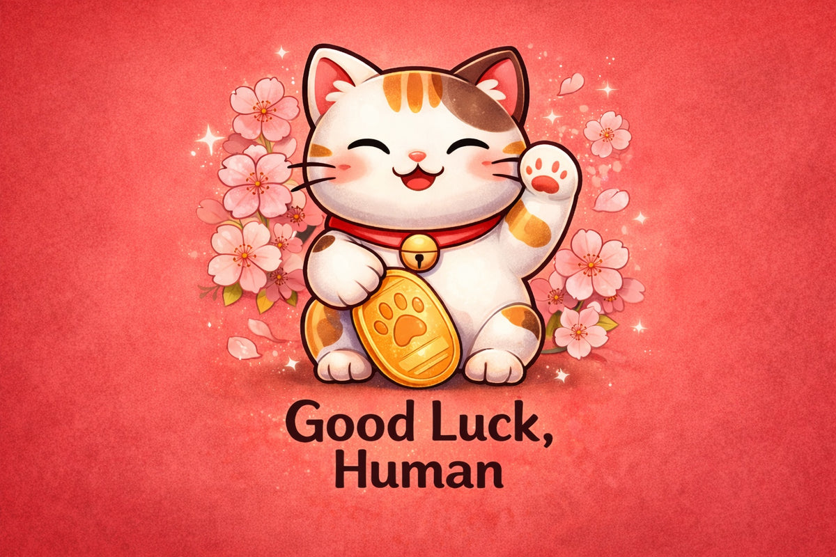 Good Luck Human Cat Mousepad