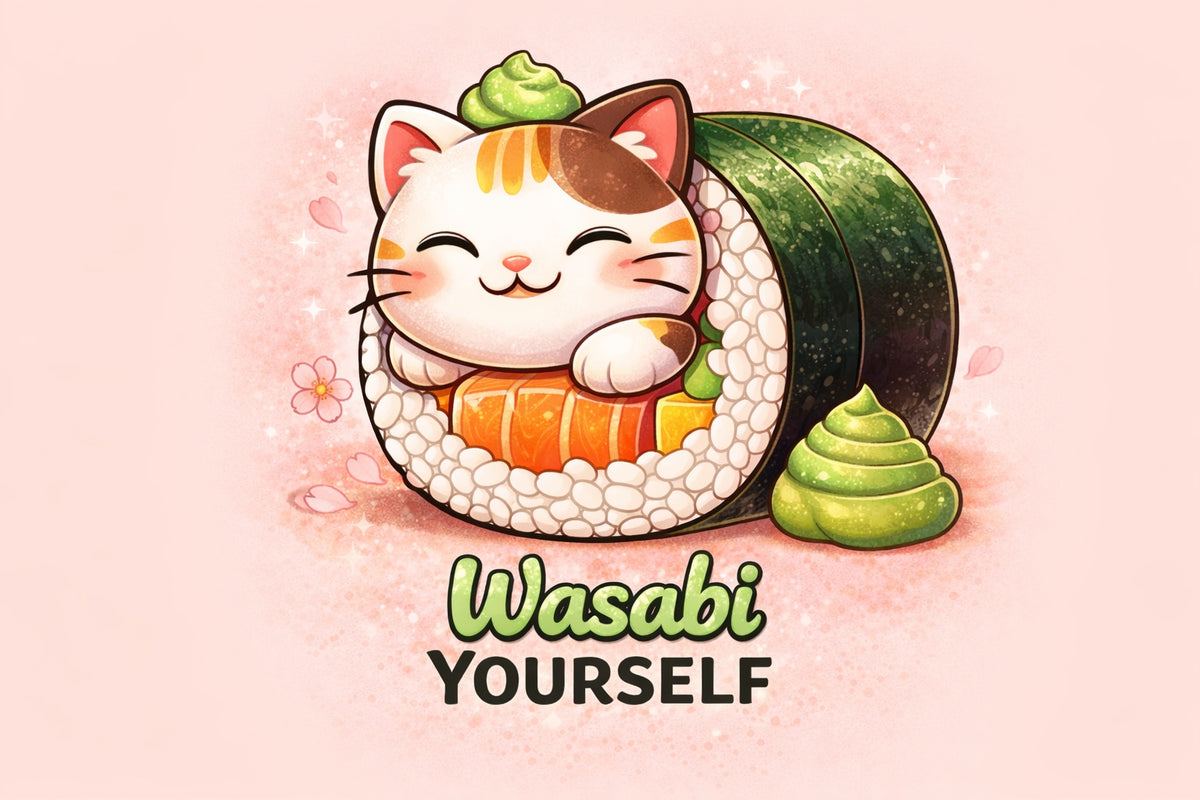 Wasabi Yourself Cat Mousepad