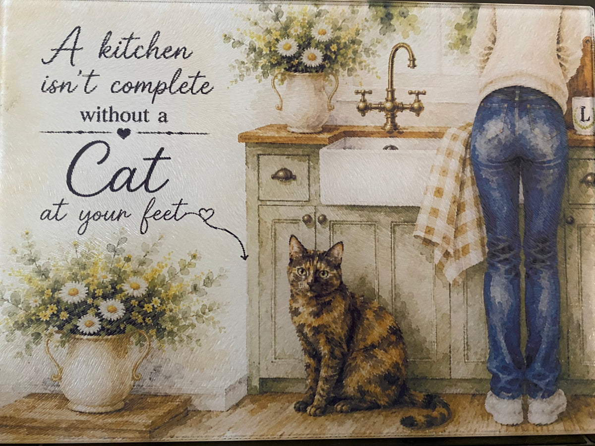 A Kitchen Isn't Complete Without A Cat At Your Feet