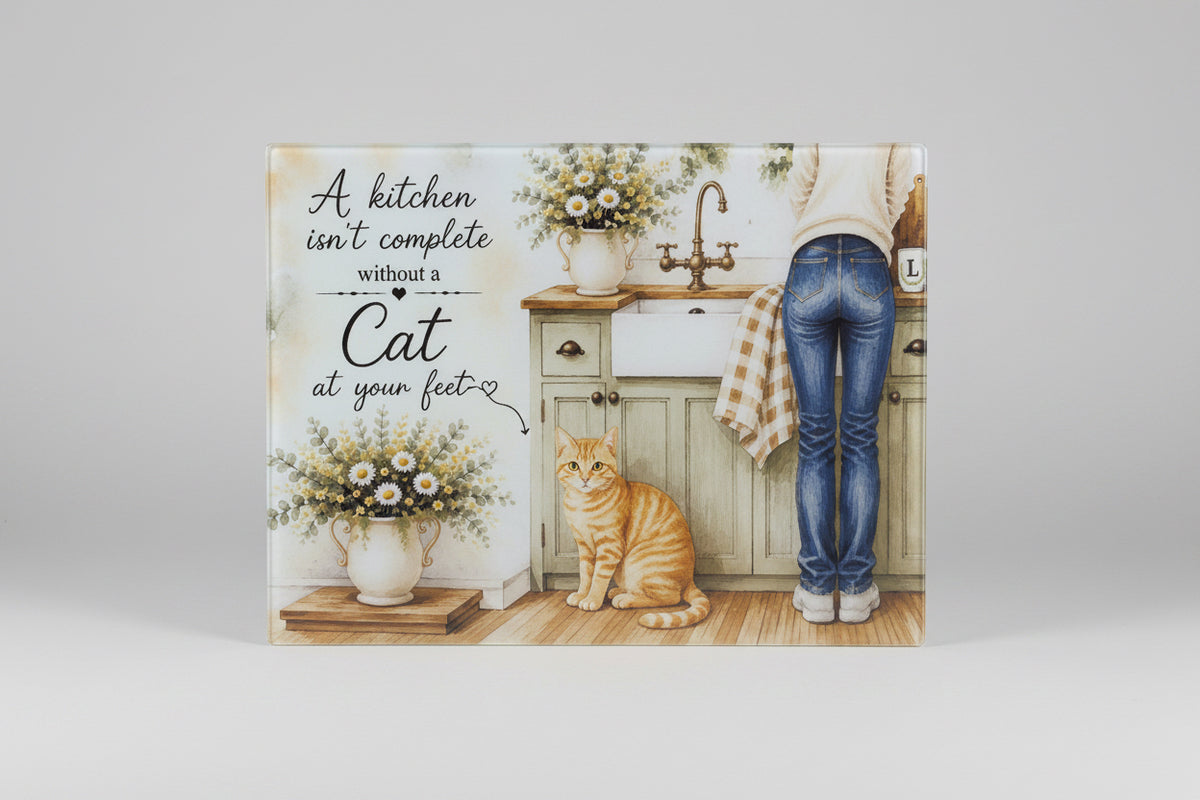 A Kitchen Isn't Complete Without A Cat At Your Feet