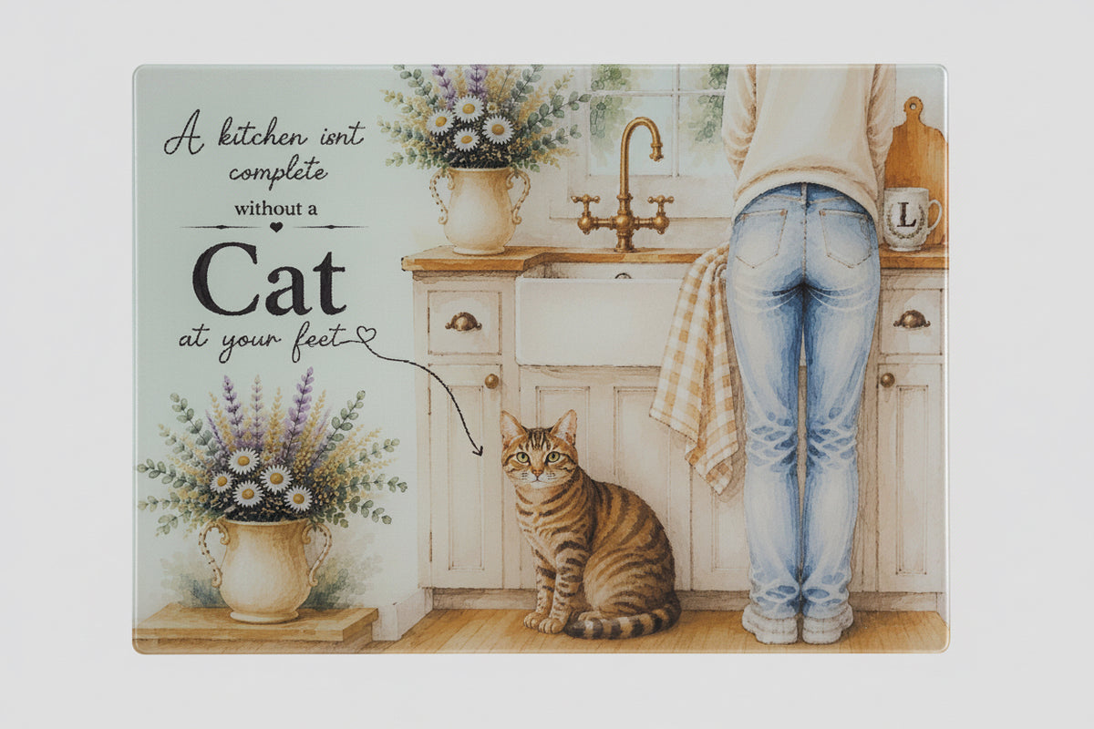 A Kitchen Isn't Complete Without A Cat At Your Feet
