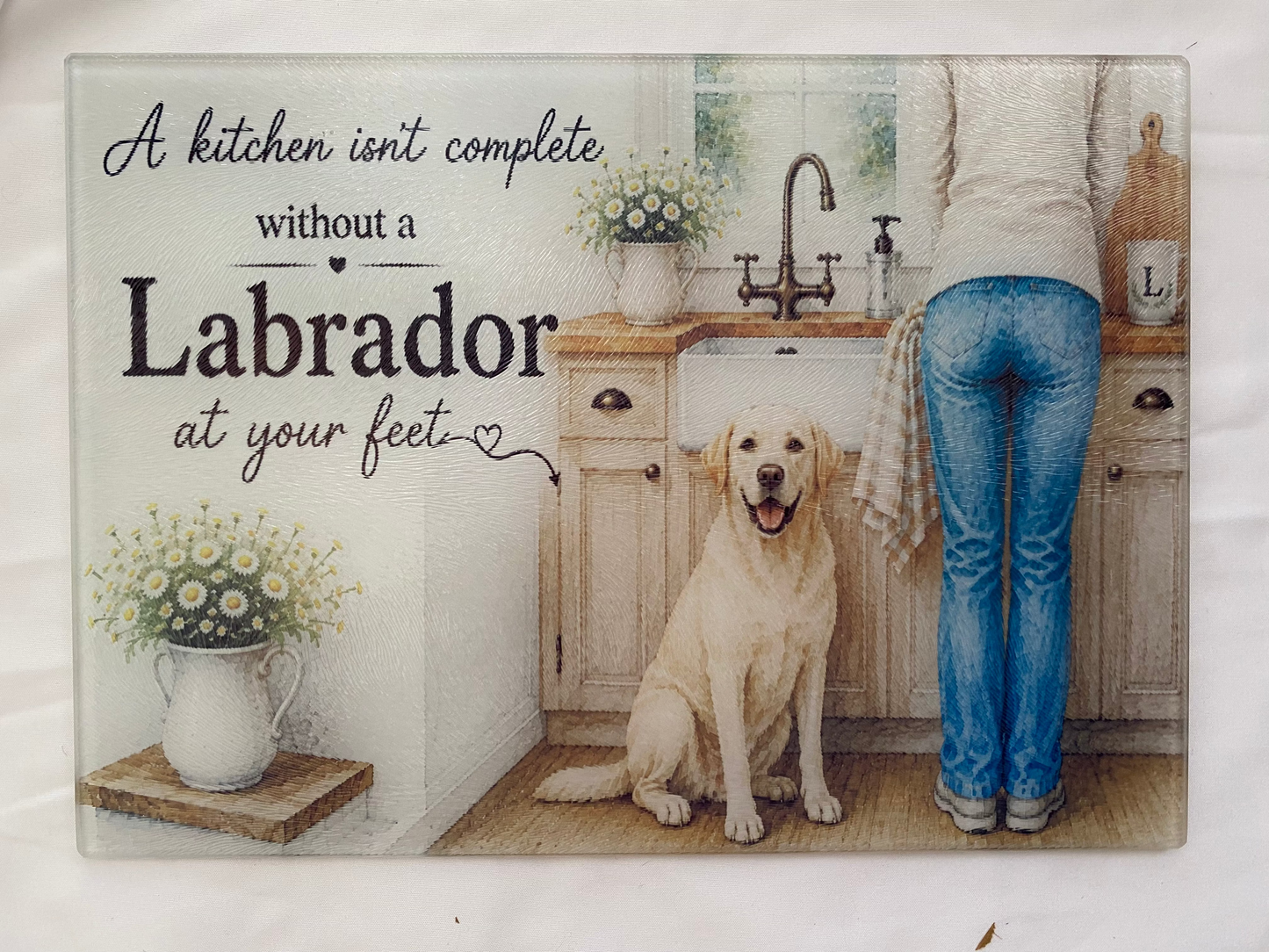 A Kitchen Isn't Complete Without A _____ At Your Feet - Labrador Ver. (Yellow)