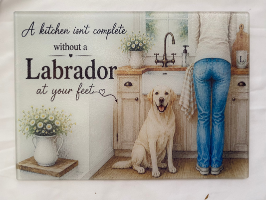 A Kitchen Isn't Complete Without A _____ At Your Feet - Labrador Ver. (Yellow)