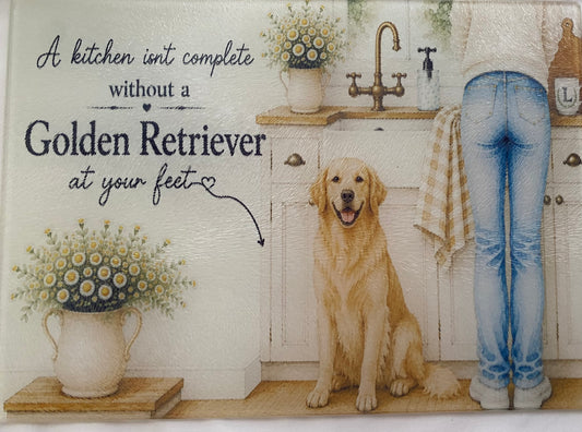 A Kitchen Isn't Complete Without A _____ At Your Feet - Golden Retriever  Golden