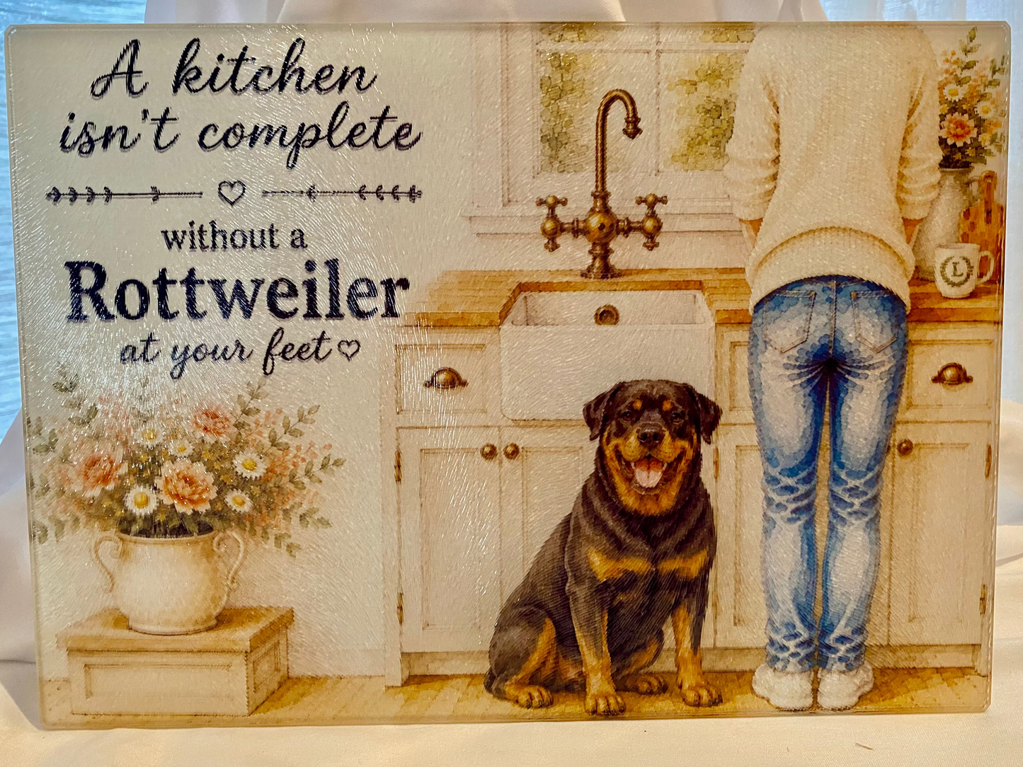 A Kitchen Isn't Complete Without A _____ At Your Feet - Rottweiler  Ver.