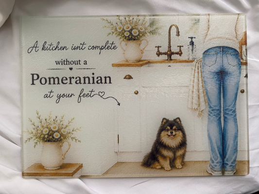 A Kitchen Isn't Complete Without A _____ At Your Feet - Pomeranian Black/Tan