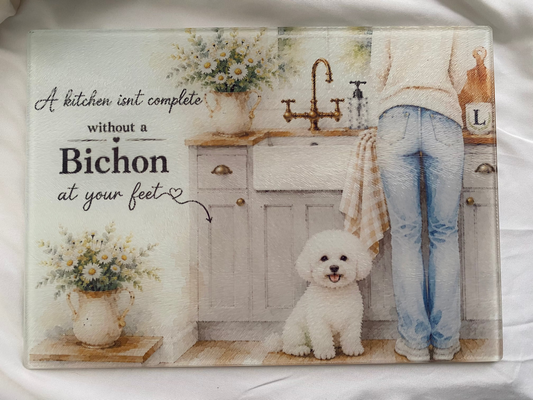 A Kitchen Isn't Complete Without A _____ At Your Feet - Bichon