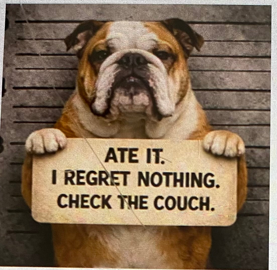 Bulldog Ate It Mousepad