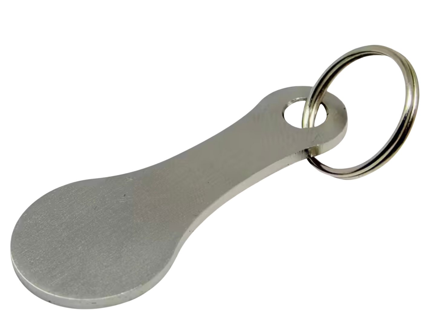 Shopping Cart Token Keychain - Stainless Steel