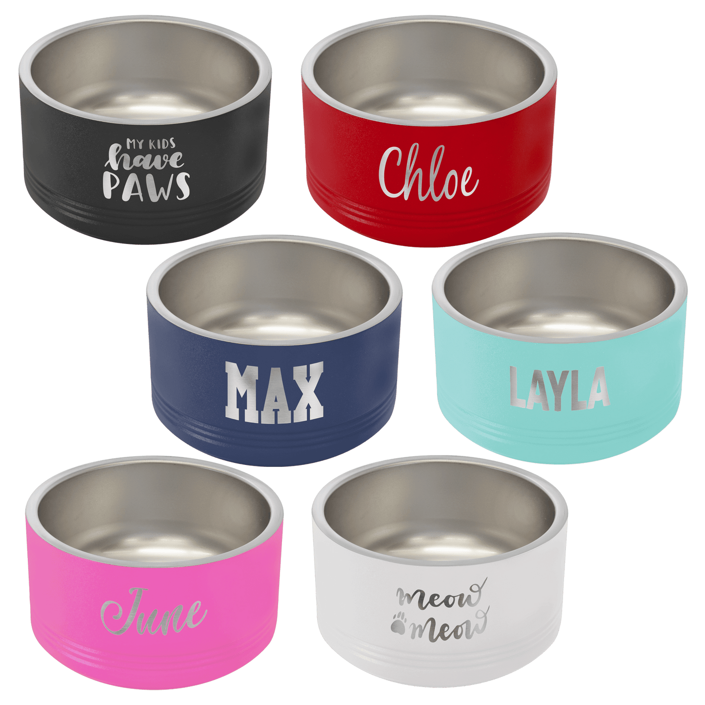 Personalized Pet Bowl - Custom Name & Design