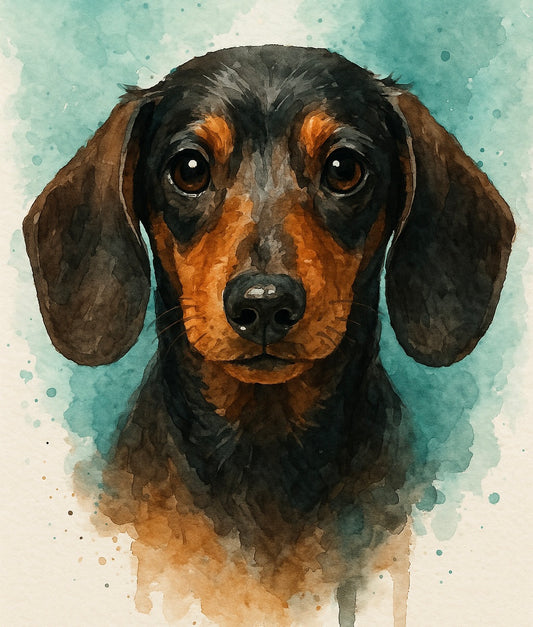 Black & Tan Dachshund Car Coasters – Set of 2