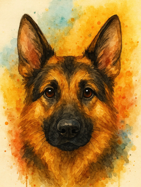 German Shepherd Car Coasters – Set of 2
