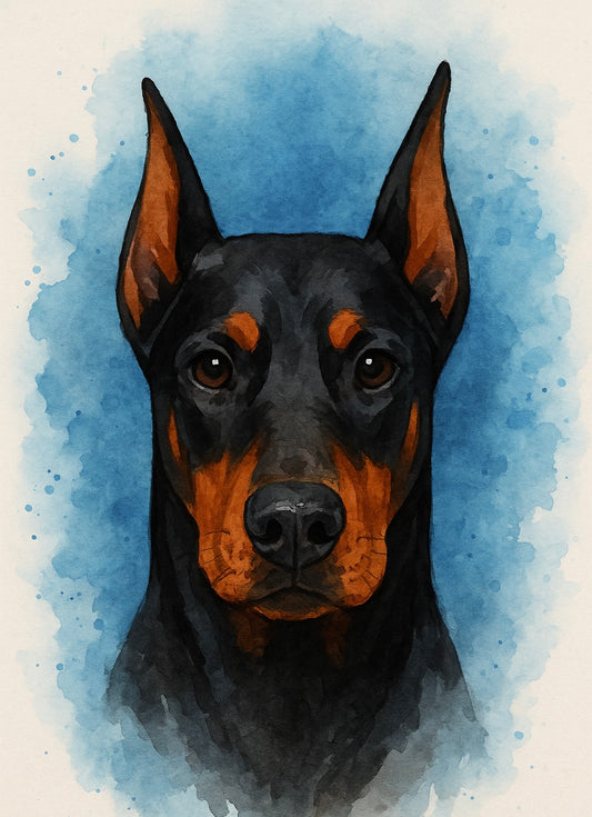 Doberman Car Coasters – Set of 2