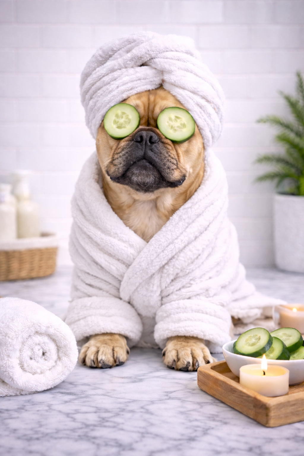 French Bulldog Bathroom Decor - design 1