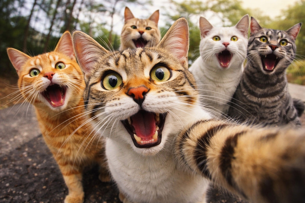 Funny Cat Selfie Mousepad