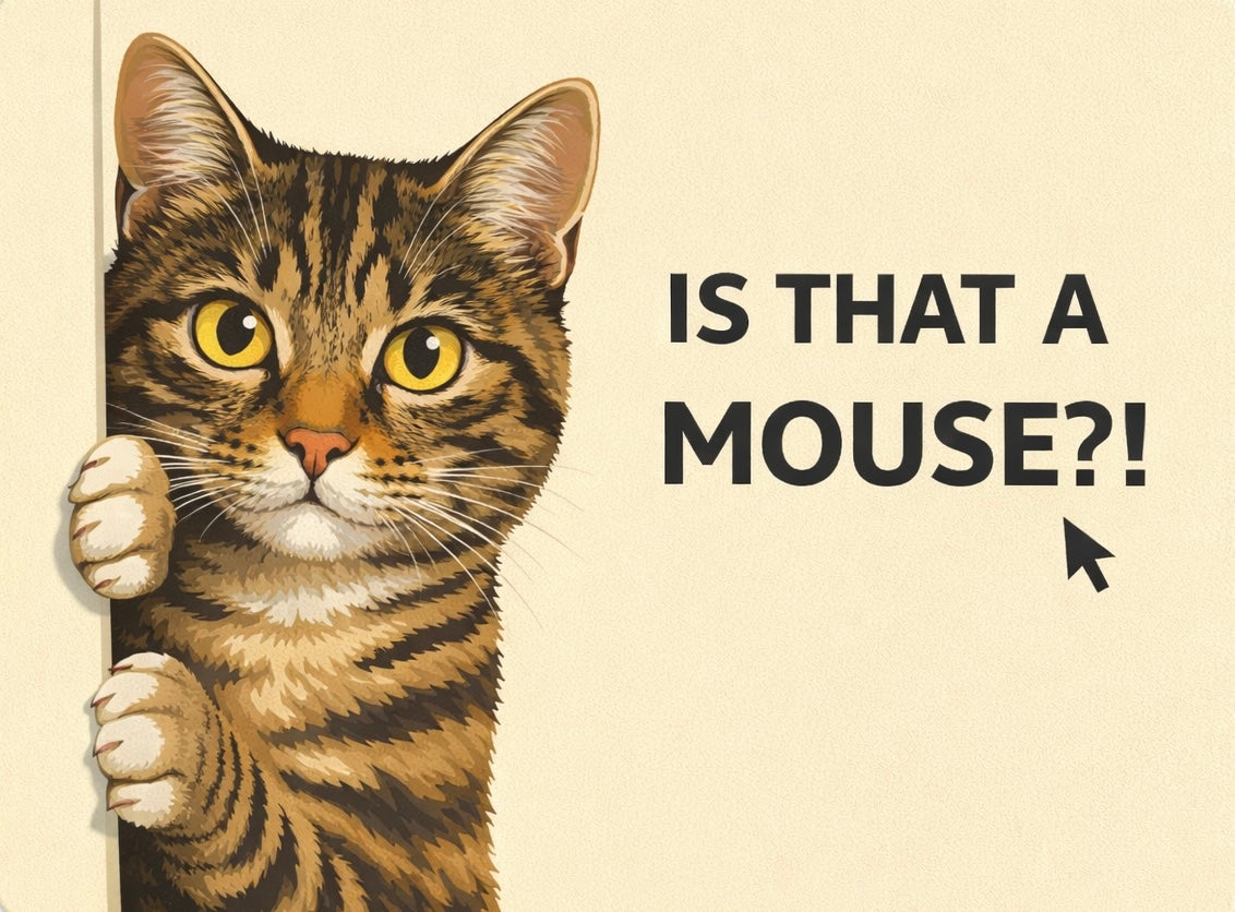 Is That a Mouse?! Cat Mousepad